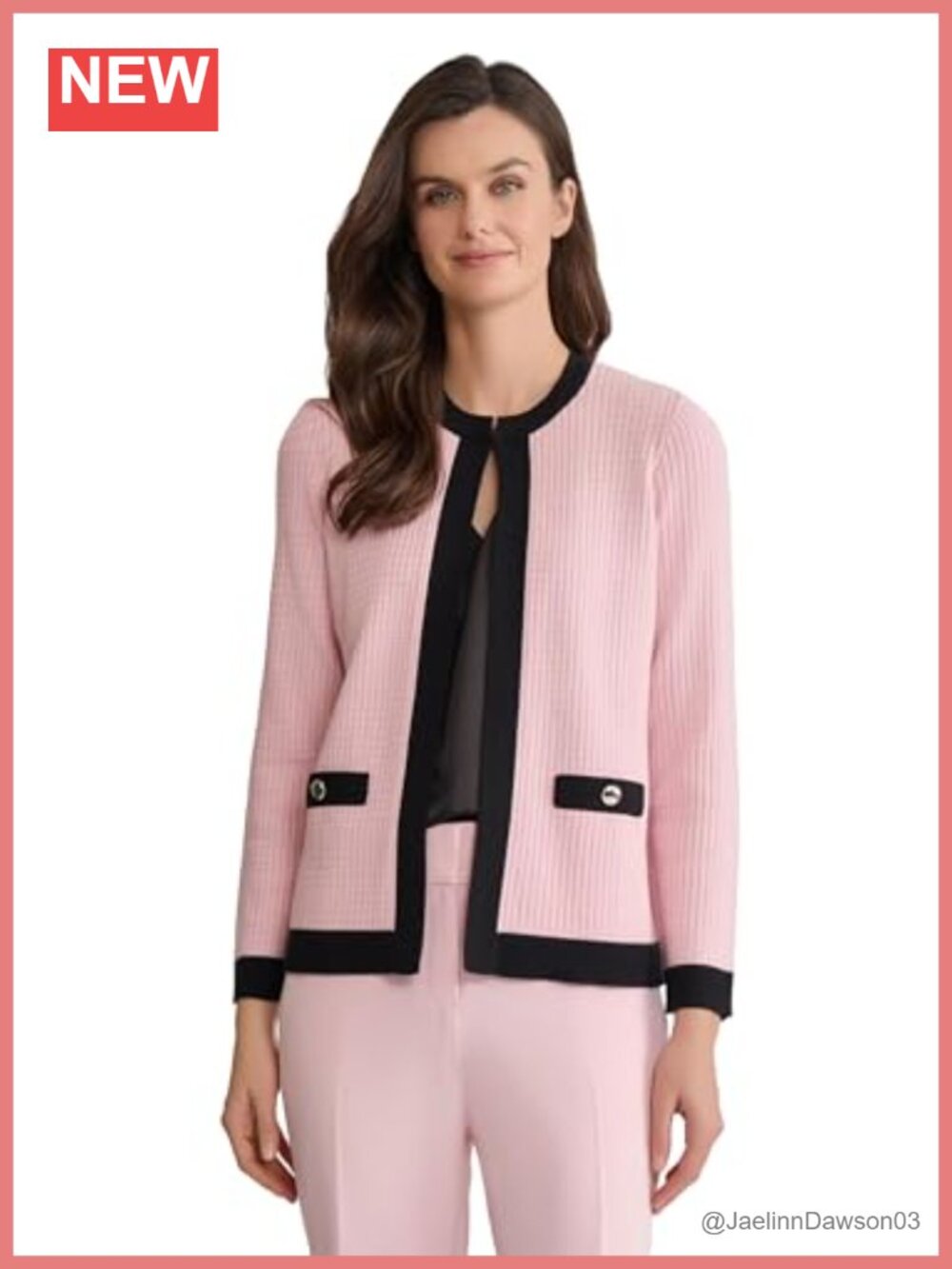 Waffle Knit Cardigan Sweater Lightweight Tailored Spring Summer